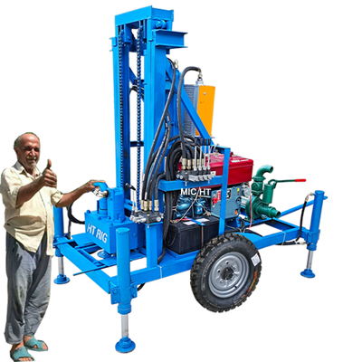 Mobile Mini Borehole Water Well Drilling Driller Rig Machine For Sale