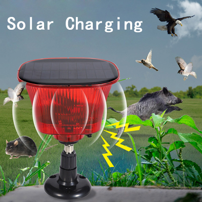 Solar Powered Rodent Animal Squirrel Deer Cat Bird Skunk Mouse Repellent Repeller Deterrent Device