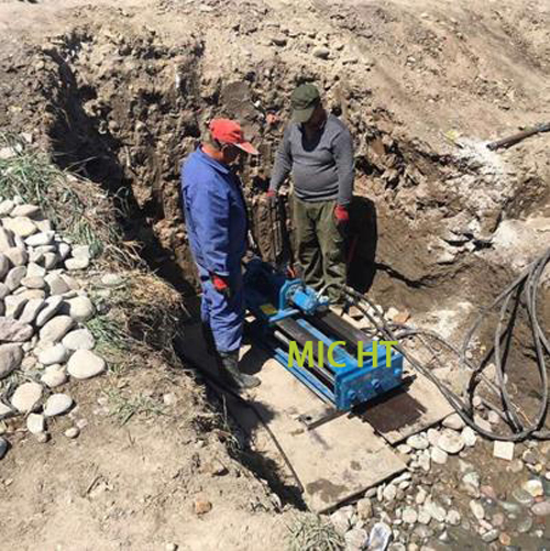 Underground pipe drilling machine